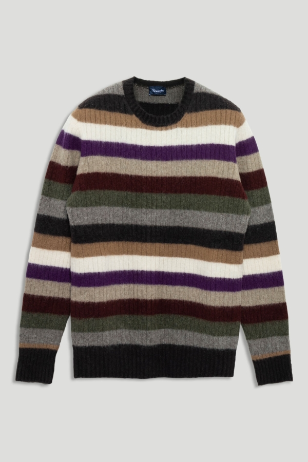 Random Stripes Crewneck Sweater