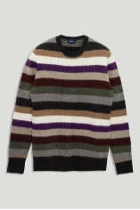 Random Stripes Crewneck Sweater