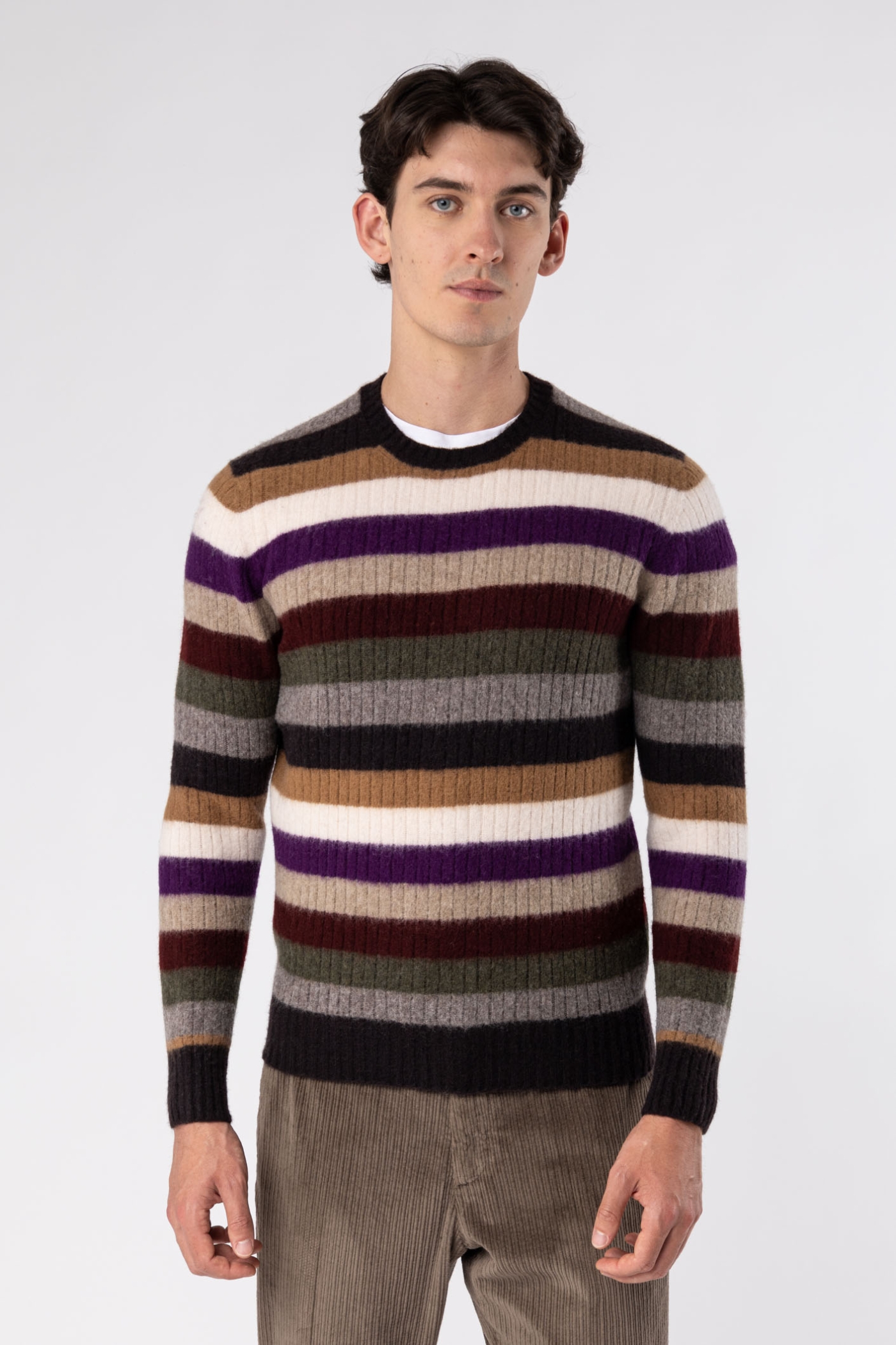 Maglia girocollo random stripes