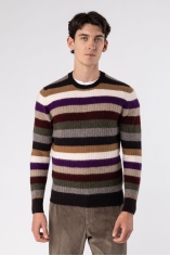 Maglia girocollo random stripes