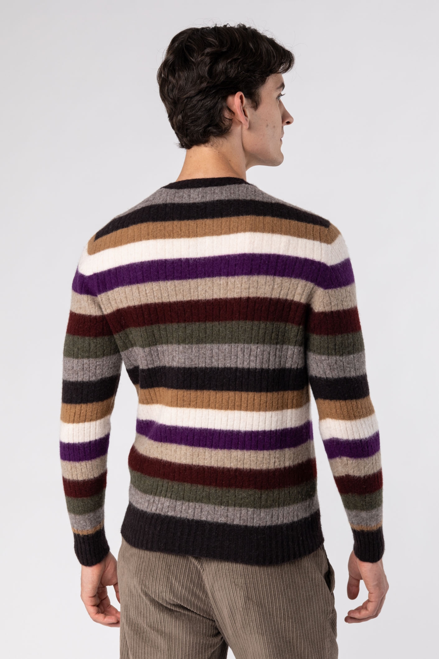 Maglia girocollo random stripes