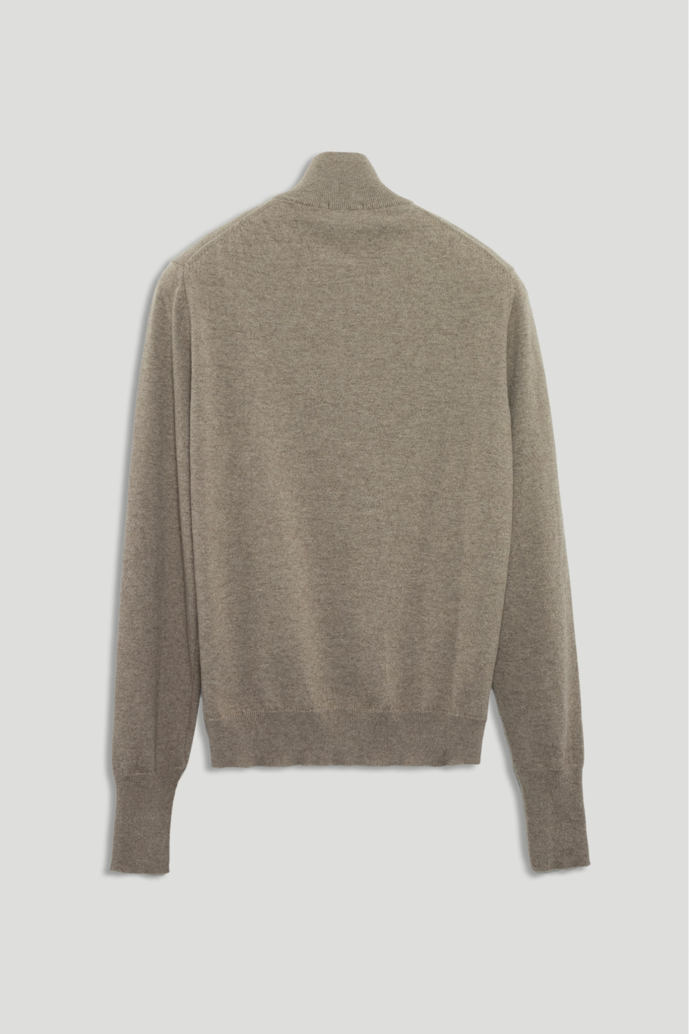 Henley Neckline with zipper in Cashmere