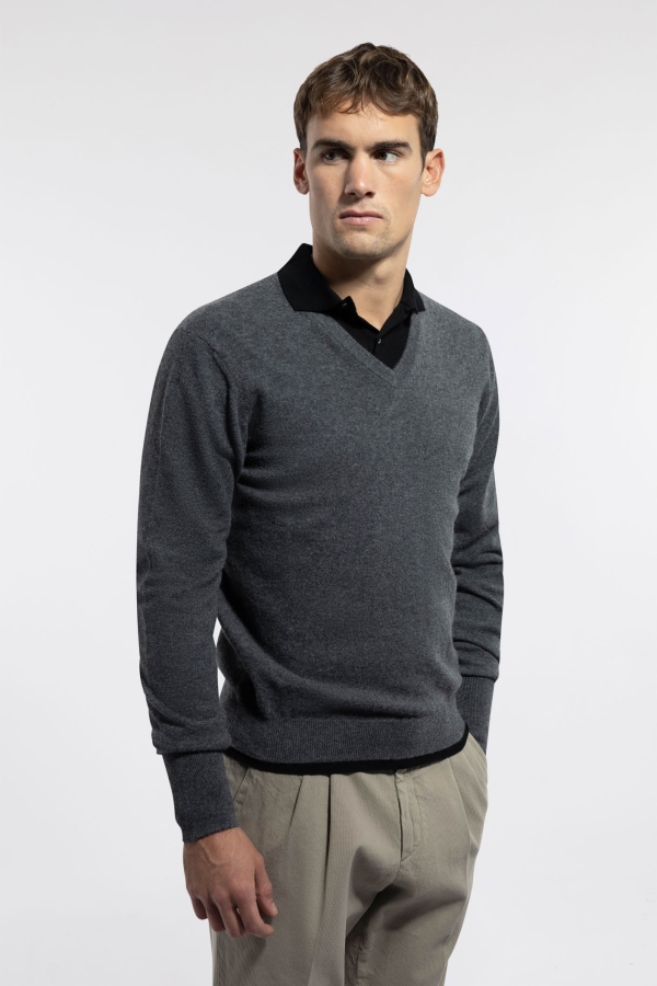 Maglia Scollo V in Cashmere