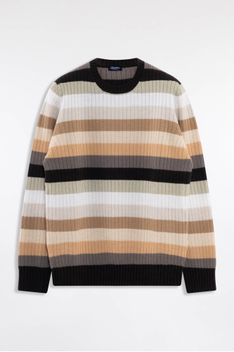 Random Stripes Crewneck Sweater